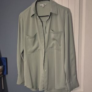 Fashion Nova Sage Green Blouse